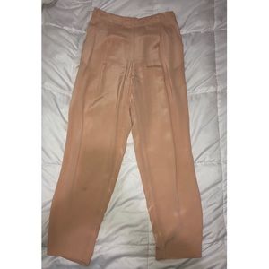 Tapered dress pants with elastic waist